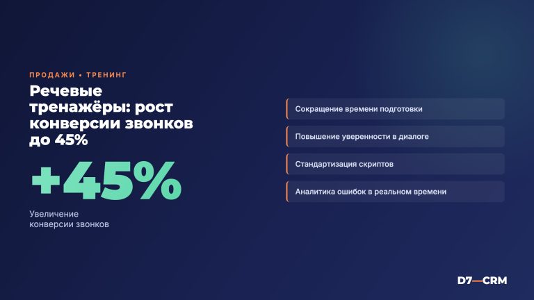 Речевые тренажёры для менеджеров продаж: как поднять конверсию звонков