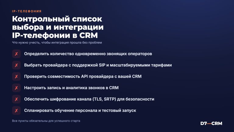 CRM + телефония — как выбрать и интегрировать IP-телефонию