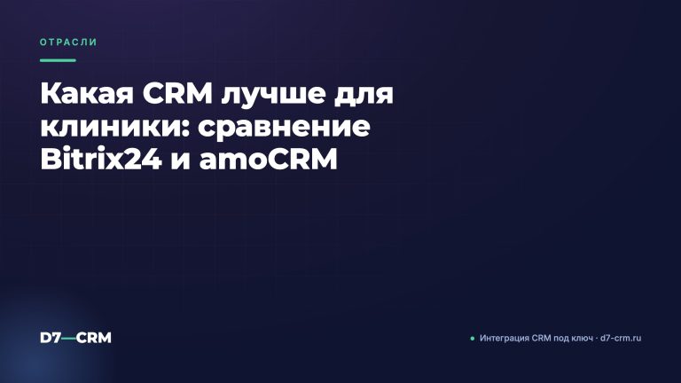 Какая CRM лучше для клиники: сравнение Bitrix24 и amoCRM