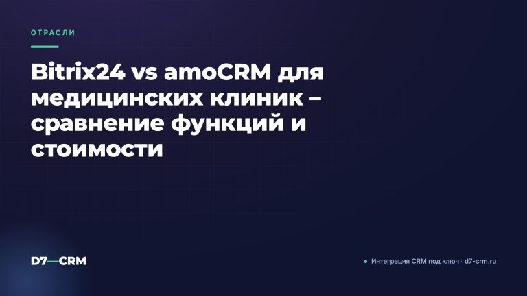 Bitrix24 vs amoCRM для медицинских клиник – сравнение функций и стоимости